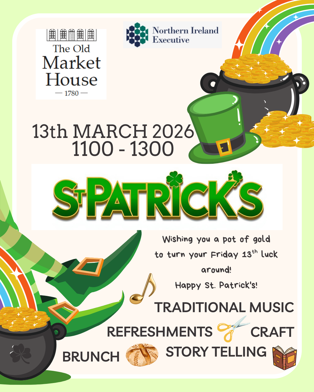 Green Illustration St. Patricks Day Greetings Instagram Post